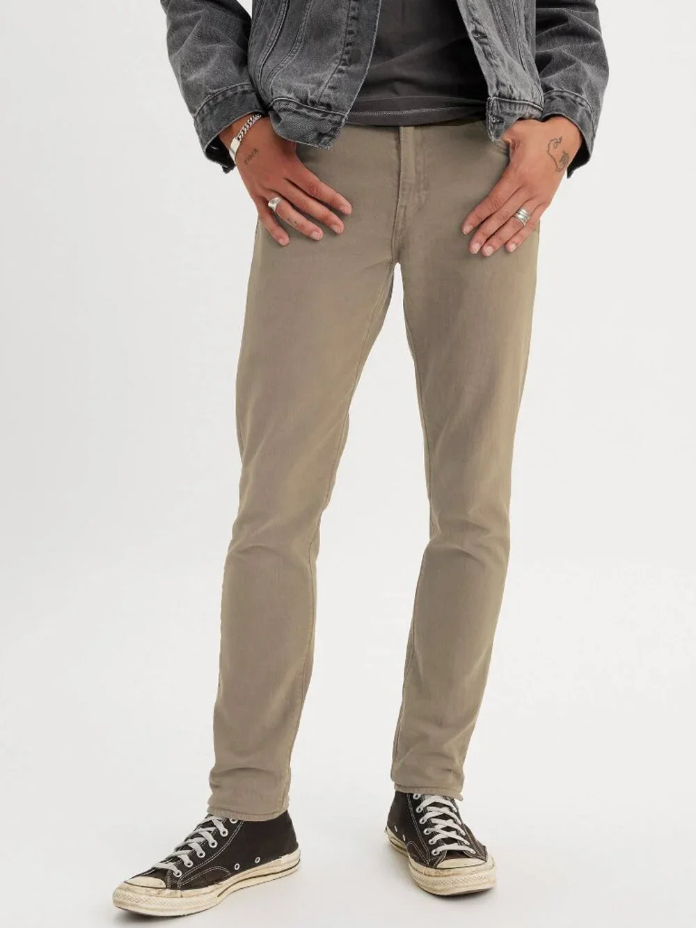 Levi's 512 31x30 Jeans Men's Beige Tan Denim Khaki Slim Fit Mid Rise